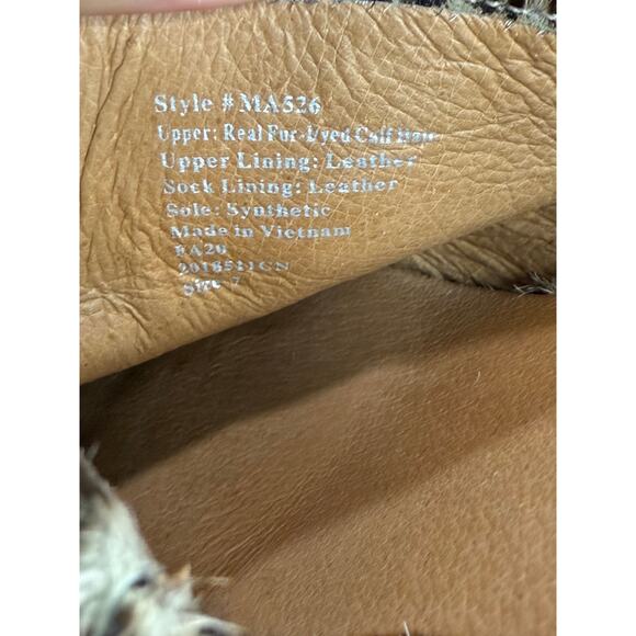 Madewell The Ruby Clog in Dotted Calf Hair Driftwood Grey Multi Women's Size 7 - Picture 12 of 12